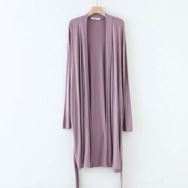 Long Sleeve Bathrobe Loose