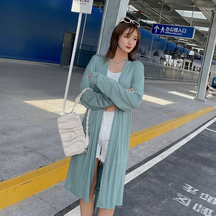 Long Sleeve Bathrobe Loose