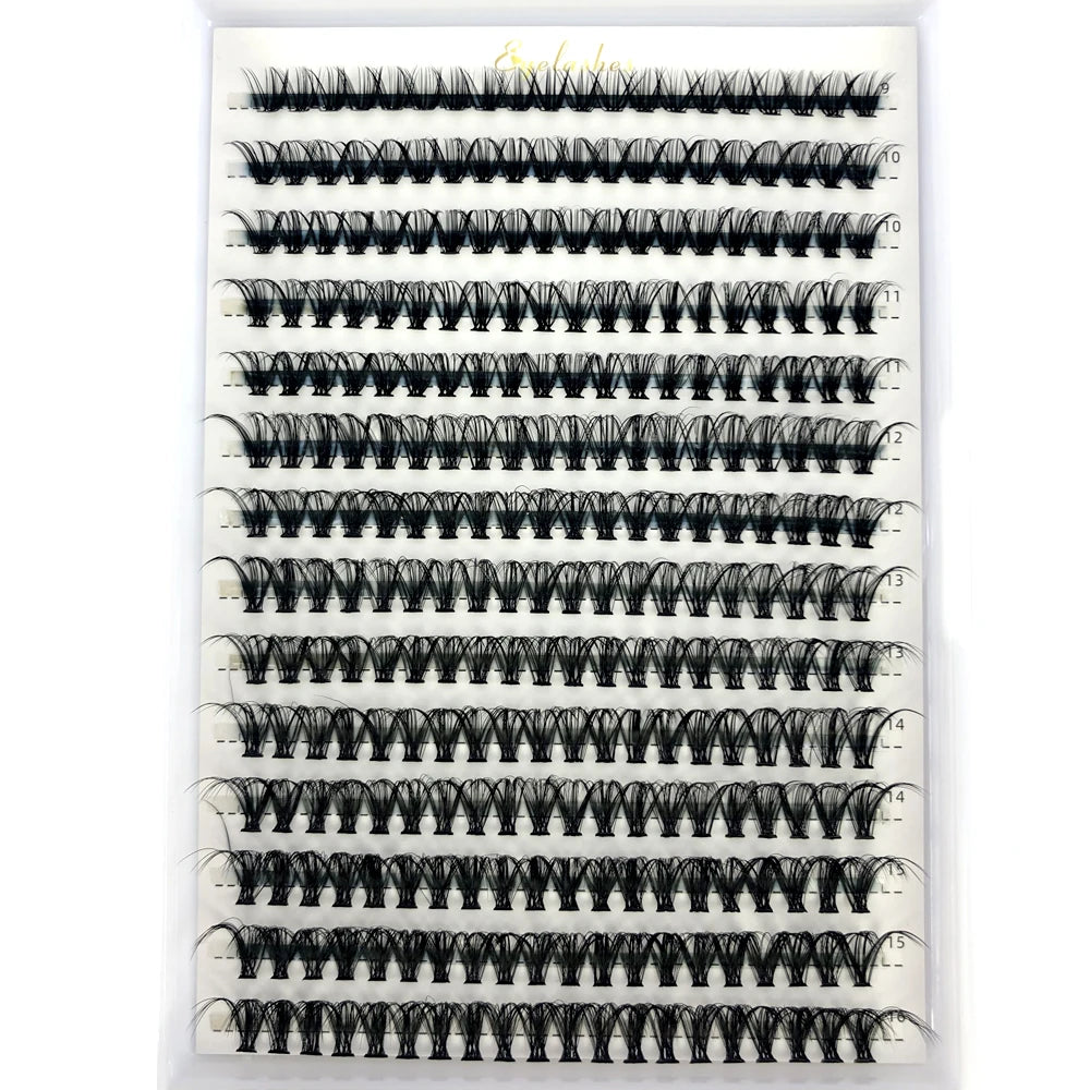 80D/100D Mink Eyelashes 216-280 fans Natural Eyelash extension 3D Russia Volume Individual Eyelash Cluster Makeup Tools Lashes