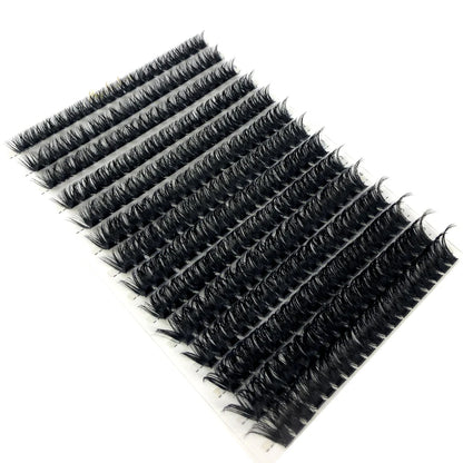 80D/100D Mink Eyelashes 216-280 fans Natural Eyelash extension 3D Russia Volume Individual Eyelash Cluster Makeup Tools Lashes