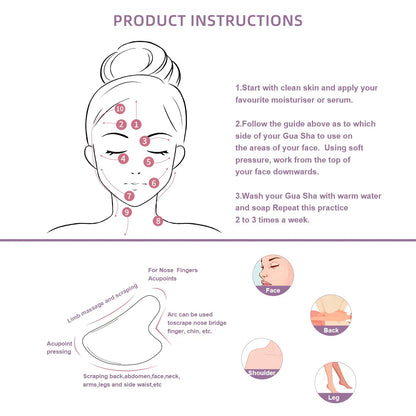 Gua Sha Massage Natural Stone