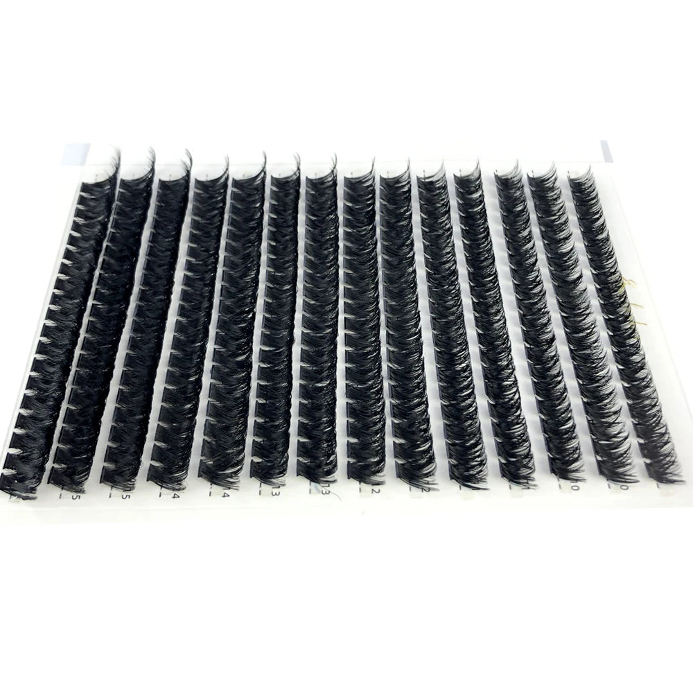 80D/100D Mink Eyelashes 216-280 fans Natural Eyelash extension 3D Russia Volume Individual Eyelash Cluster Makeup Tools Lashes