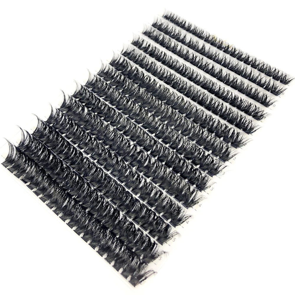 80D/100D Mink Eyelashes 216-280 fans Natural Eyelash extension 3D Russia Volume Individual Eyelash Cluster Makeup Tools Lashes