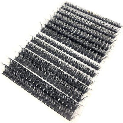 80D/100D Mink Eyelashes 216-280 fans Natural Eyelash extension 3D Russia Volume Individual Eyelash Cluster Makeup Tools Lashes