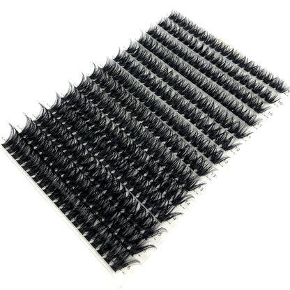 80D/100D Mink Eyelashes 216-280 fans Natural Eyelash extension 3D Russia Volume Individual Eyelash Cluster Makeup Tools Lashes