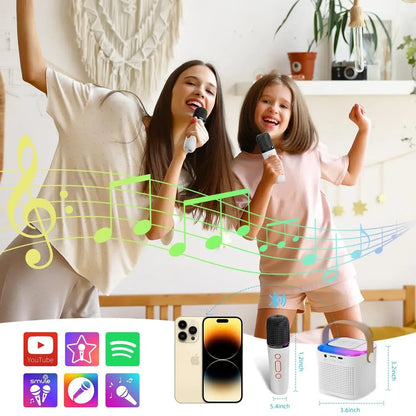 Portable Karaoke Machine Bluetooth System Wireless