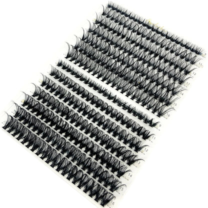 80D/100D Mink Eyelashes 216-280 fans Natural Eyelash extension 3D Russia Volume Individual Eyelash Cluster Makeup Tools Lashes