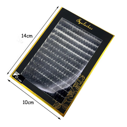 80D/100D Mink Eyelashes 216-280 fans Natural Eyelash extension 3D Russia Volume Individual Eyelash Cluster Makeup Tools Lashes