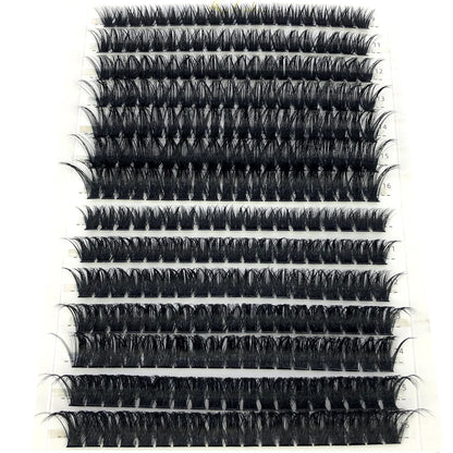 80D/100D Mink Eyelashes 216-280 fans Natural Eyelash extension 3D Russia Volume Individual Eyelash Cluster Makeup Tools Lashes