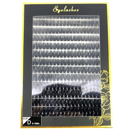 80D/100D Mink Eyelashes 216-280 fans Natural Eyelash extension 3D Russia Volume Individual Eyelash Cluster Makeup Tools Lashes