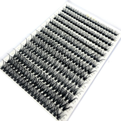 80D/100D Mink Eyelashes 216-280 fans Natural Eyelash extension 3D Russia Volume Individual Eyelash Cluster Makeup Tools Lashes